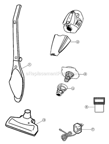 Page A Diagram and Parts List for BD20050  Dirt Devil Upright Vacuum